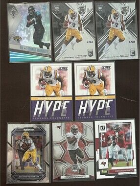 LEONARD FOURNETTE 2017 ROOKIE PANINI COLLECTION + DONRUSS/PRIZM/MOSAIC 8 NM LOT